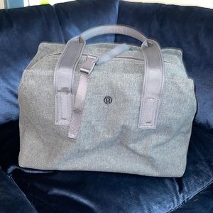Lululemon Athletica Go Wild Wool Blend Dark Grey Bag Tote